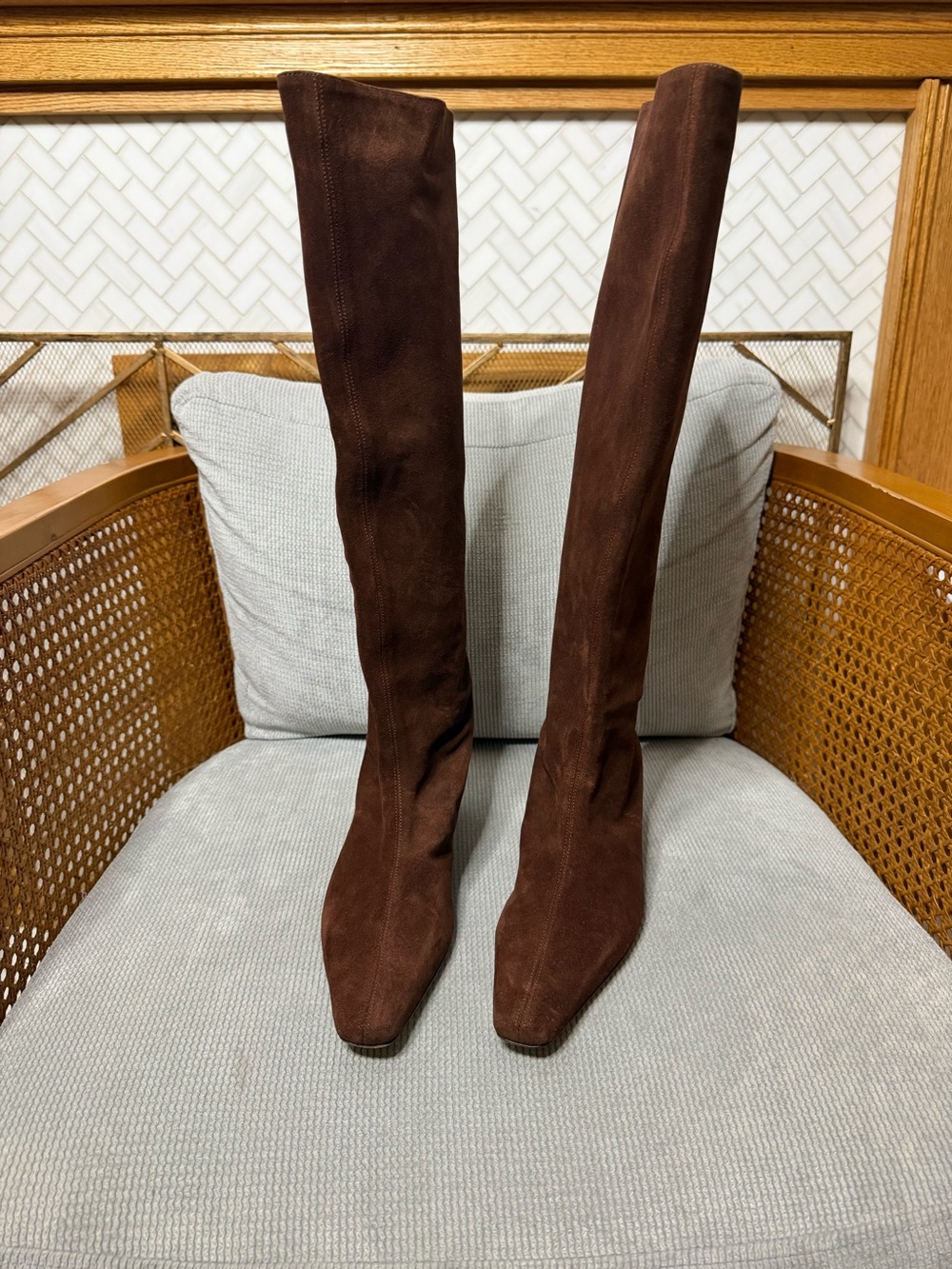 STAUD Wally Suede knee high boots - Picture 7 of 9